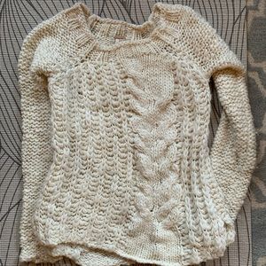 Free People Cable Knit Sweater